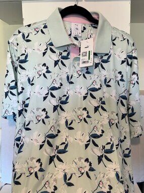 Puma men’s spring floral polo shirt.